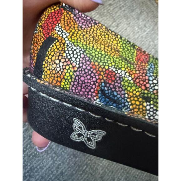 Alegria Felix Fel multi colored mary Jane comfort shoe womens 39 8.5 - Picture 6 of 9